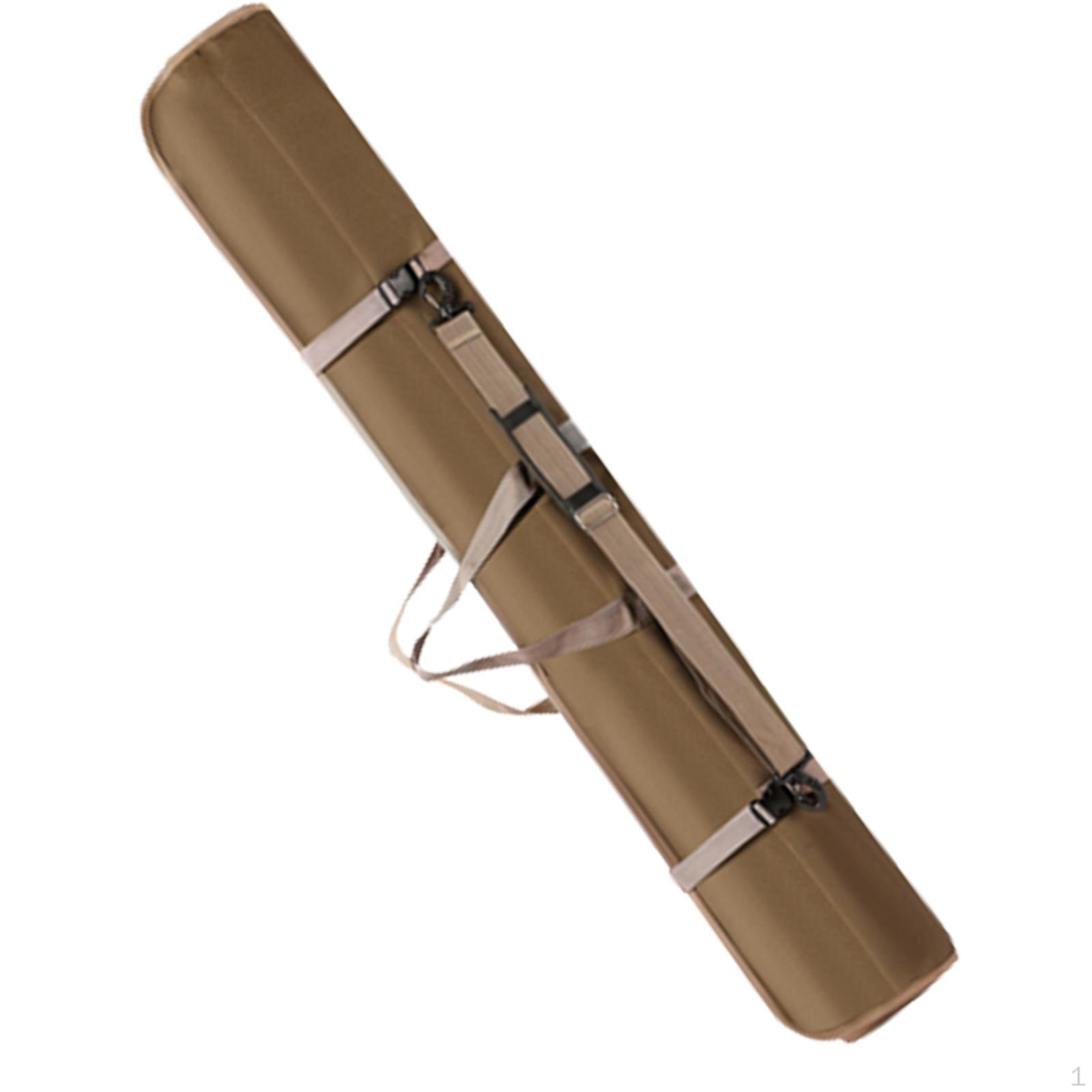 

Fishing Rod Bag with Adjustable Strap for Travel brown 1.2m
