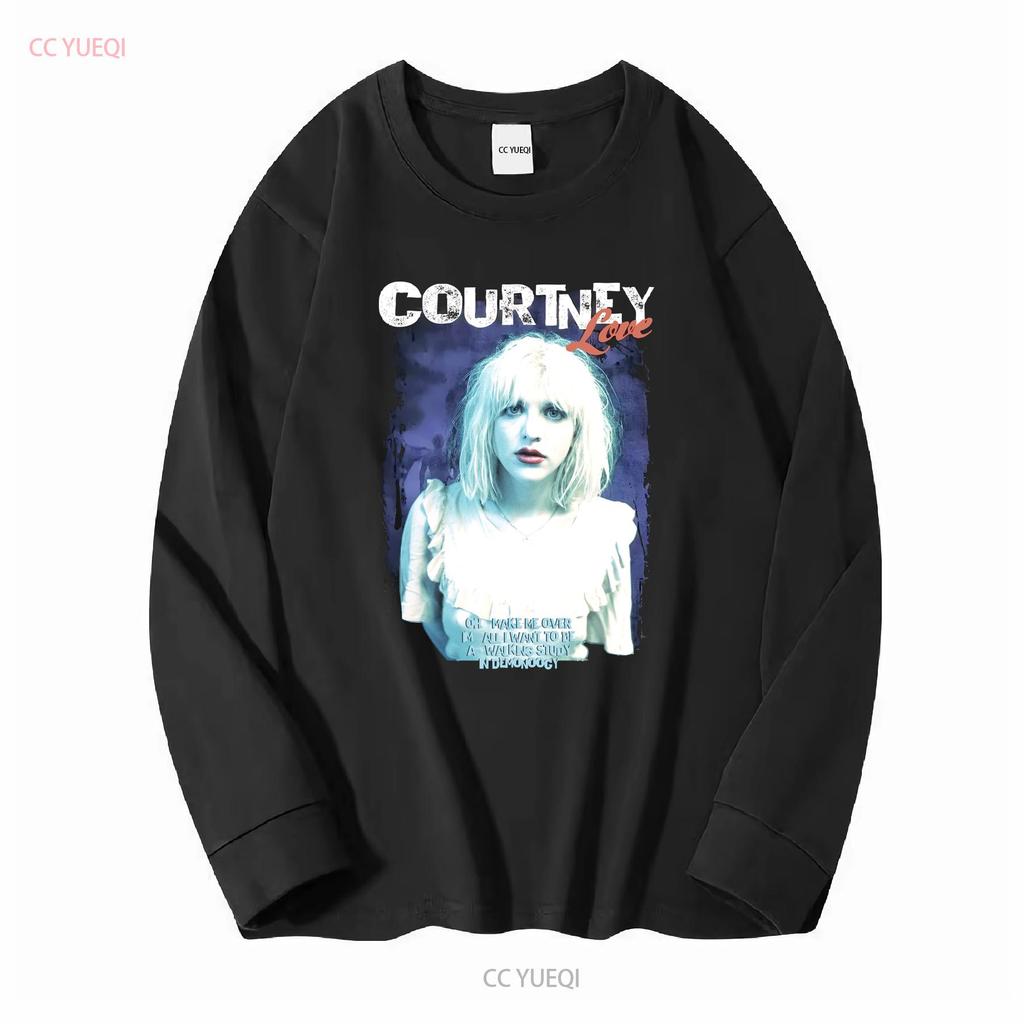 Hole Band T Shirt Courtney Love Black All Size Vintage Washed Unisex Streetwear Homme Breathable Stylish Fashion