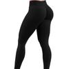 High-Waisted Seamless Breathable Nude Feel Yoga Pants for Women, Workout Leggings, Elastic Compression Fitness Tights, Black/Gray S-XXL