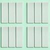 40Pcs Washi Tape Boards Plastic Washi Cards Tape Sample Boards Office School Home Storage Organizer Dispensers
