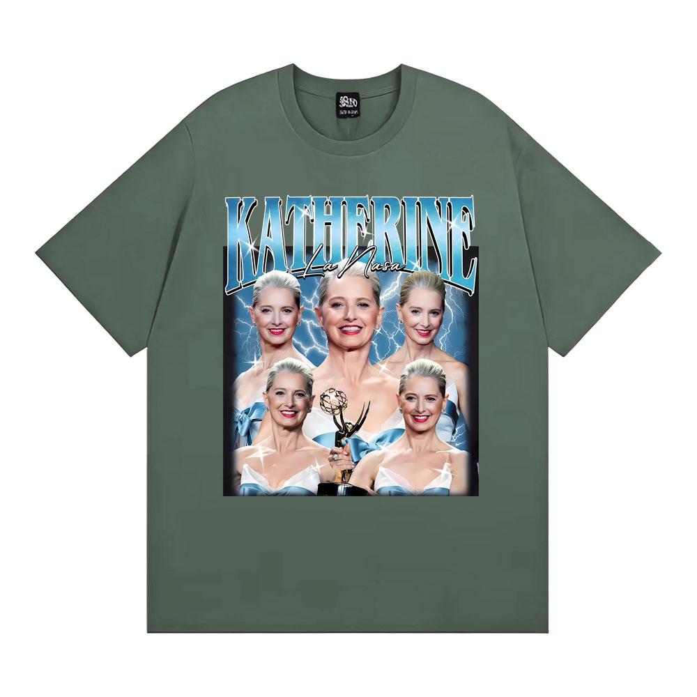 Katherine LaNasa Vintage American Actress T Shirt Harajuku Hip Hop Retro Unisex WOMEN Tshirt Oversized Short Sleeve Tee Shirt Tops
