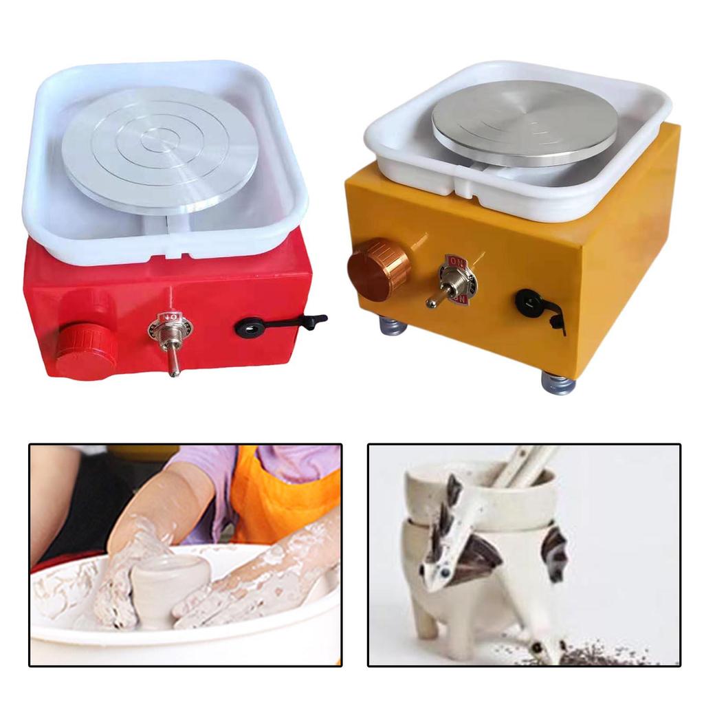 Mașină Roată de Olarit Electrică cu Tavă Rotativă Instrument DIY Mașină pentru Predare Școlară Începător pentru Artă Meșteșuguri Ceramică Stecher EU