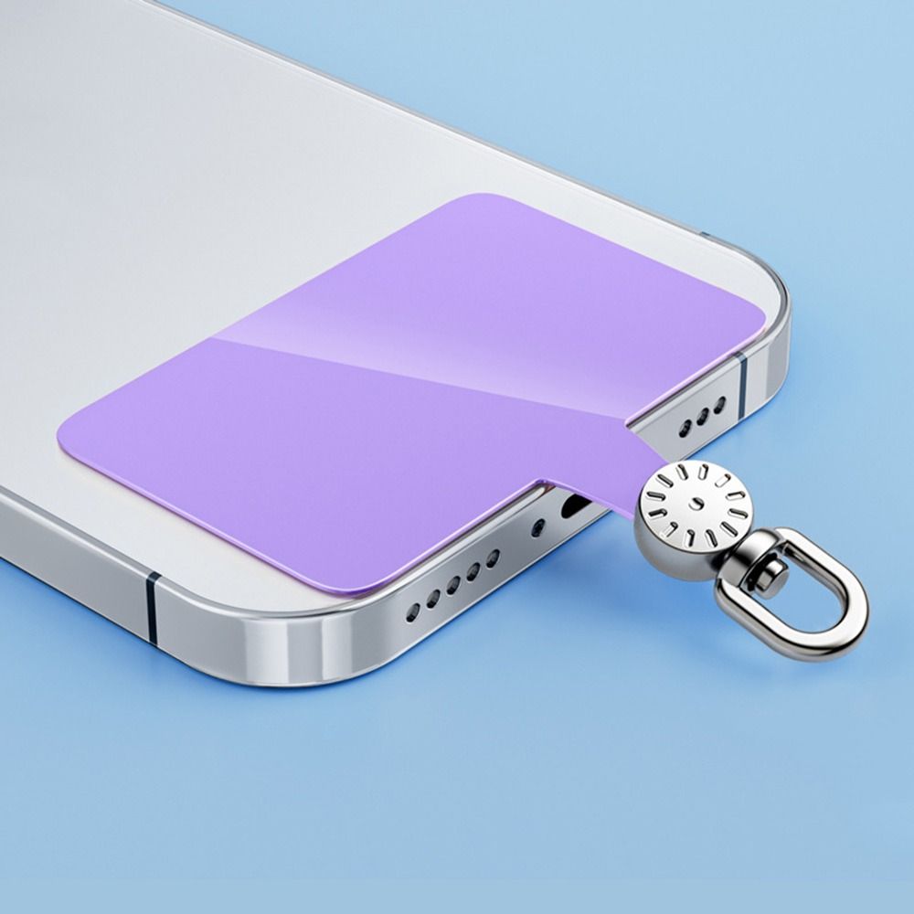 

Ультратонкий патч-клипса для шнурка на телефон, защита от падения, подвесной шнурок для мобильного телефона фиолетовый