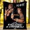 Customizable Rapper Throw Blanket – Personalized Name, All-Season Cozy Snug Blanket, Machine Washable, Personalized Blanket