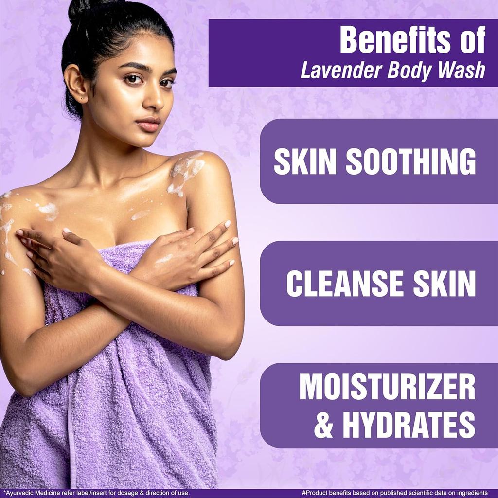 Multani Naturals Lavender Body Wash 270 Ml Herbal Cleanser With Lavender Oil Relaxing Unisex Shower Gel For Soft Skin