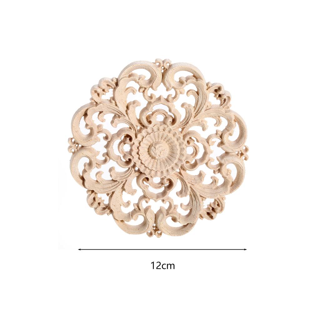 1 Pc Wood Decal Corner Wood Applique Onlay Home Window Unpainted Ornamental Furniture Bed Door Cabinet Decor 10/12/15/20/24/30cm