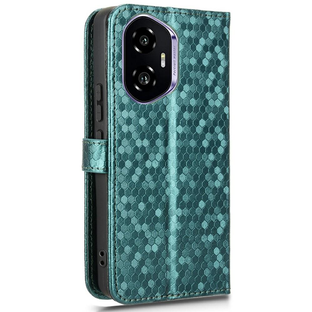 För Honor 300 Plånboksfodral Prickmönster Prägling PU Läder Telefonskal