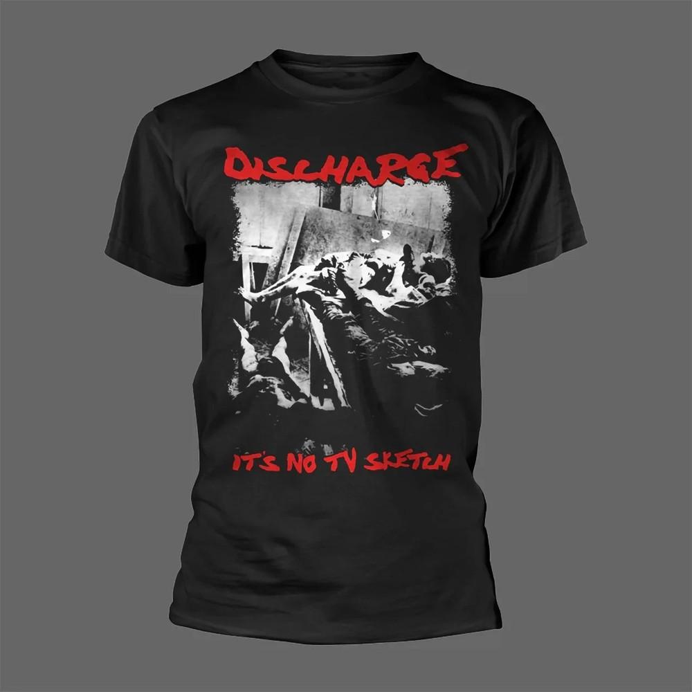 

Discharge - It s No T.V. Sketch Black Cotton All size S-5XL AD704 Unisex T-Shirt XL