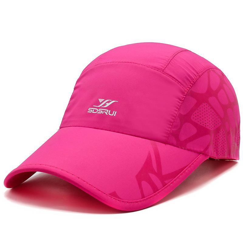 

Бейсболка универсальная мужская шляпа мужская летняя солнцезащитная шляпа женская корейская версия кепка для весны и осени быстросохнущая защита от солнца Adjustable розы красного