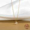Somilia 925 Silver Super Flash Four 5A Zircon Necklace for Women Simple INS Gold Silver Color Clavicle Chain Jewelry