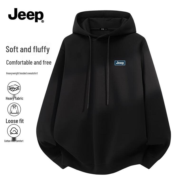 Jeep Men's 2025 Heavyweight Hooded Pullover Sweatshirt