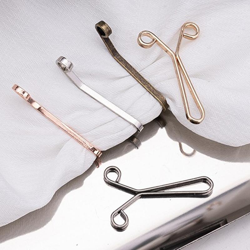 1/5 Peças Botões em U para Ajustar a Cintura Liga Ajustável Fivela de Jeans Sem Marcas Clipes Destacáveis para Calças Botão Sem Costura Fácil de Usar