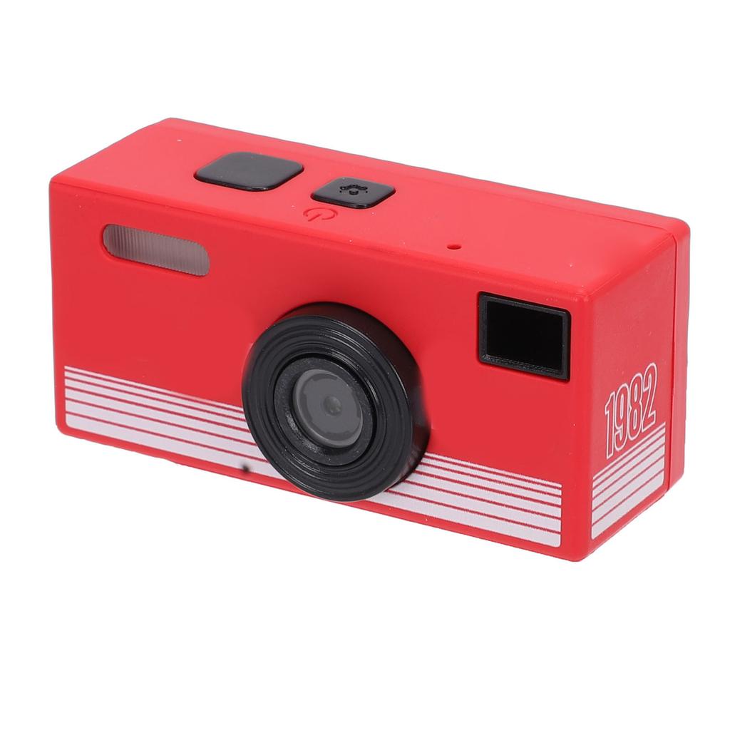 Keychain Camera 1080P High Definition 0.96 Inch Color Screen Retro Tiny Digital Camera for Life Records Travel Red