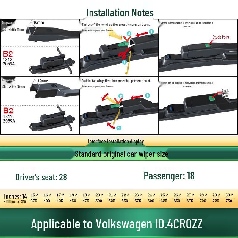 Volkswagen ID.4 CROZZ Frameless Silent Wiper Blade