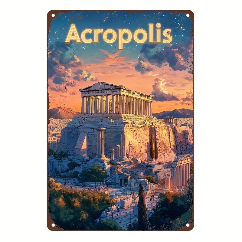 Aluminum Metal Wall Sign, Modern Art Decor Plaque 20x30cm