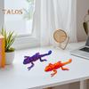 3D Printed Lizard Articulated Chameleon Ornament Desktop Decoration Flexible Animal Figurine Lizard Fidget Toy for Kids Adults Stress Relief