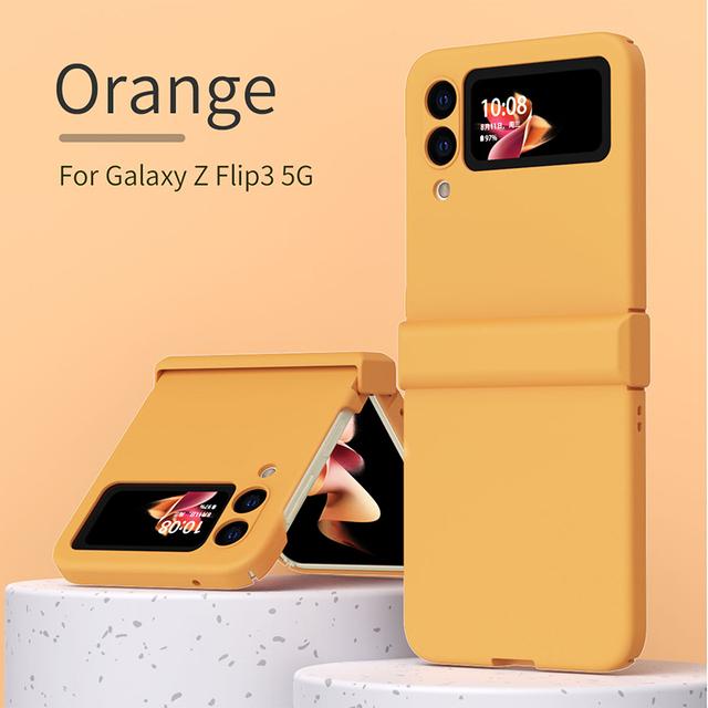 Etui silikonowe Candy Color do Samsung Galaxy Z Flip 3 5g składane, odporne na wstrząsy etui na telefon Samsung Z Flip3