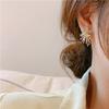 Korean Exquisite Shining Brightly Rhinestone Snowflake Stud Earrings for Women Bride Wedding Temperament Jewelry Accessory Gift