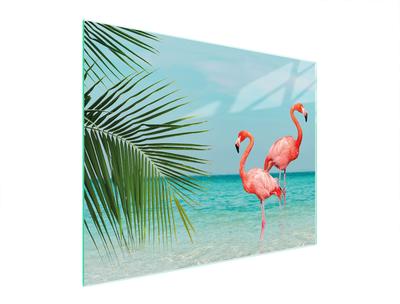 GLASSCHNEIDEBRETT 52x40 FLAMINGO
