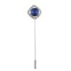 Fashionable Cubic Zirconia Chest Pin Neutral Aesthetic Brooch Corsage Pin Sturdy Clasp Detail For Dresses Coats