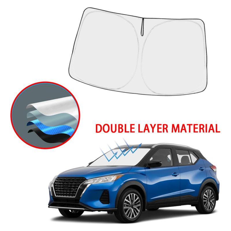 Front Windshield Sun Shade For Nissan Kicks 2018-2024 Windshield Folding Auto UV Protection Styling Accessories