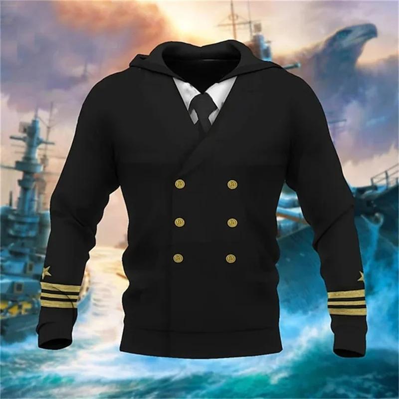 3D CCCP Uniform Graphic Hoodies For Men Clothing Mens Cosplay Costume Pullover Tops Fashion Hooded Sweatshirts Mens Clothing