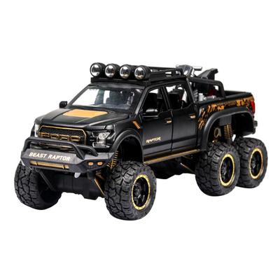 Ford Technical Raptor, Legierungsautomodell im Maßstab 1/24, Druckgussauto, Geländewagen, Spielzeug für Jungen, Geburtstagsgeschenk, Kinderspielzeug, Autosammlung
