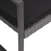 Vidaxl 5-Cz. Garden Furniture Set, Cushions, Dark Grey, PP Rattan