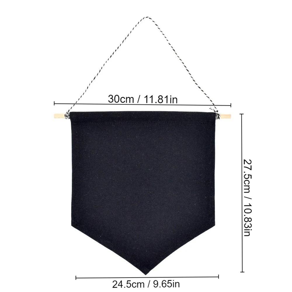 1pc Blank Canvas Display Banner Set, Hanging Pennant for Brooch & Pin Collection, Minimalist Wall Art for Collector