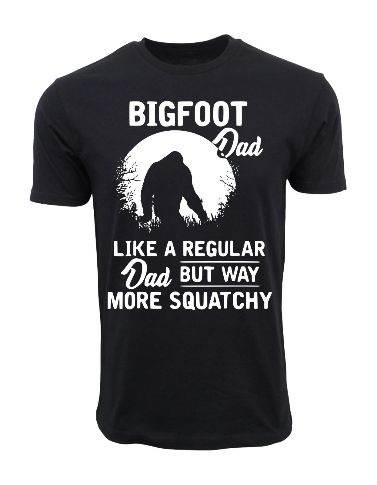 Unisex Adult Casual Graphic BIGFOOT DAD T-Shirt Shirt XL