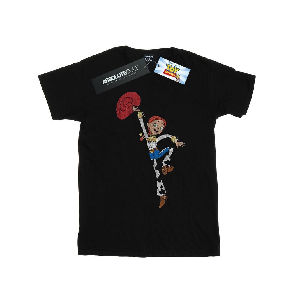 Disney Womens/Ladies Toy Story 4 Jessie Jump Pose Cotton Boyfriend T-Shirt