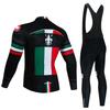 Mens Cycling Jersey Set Long Sleeve Mountain Road Bike Apparel Breathable Quick Dry