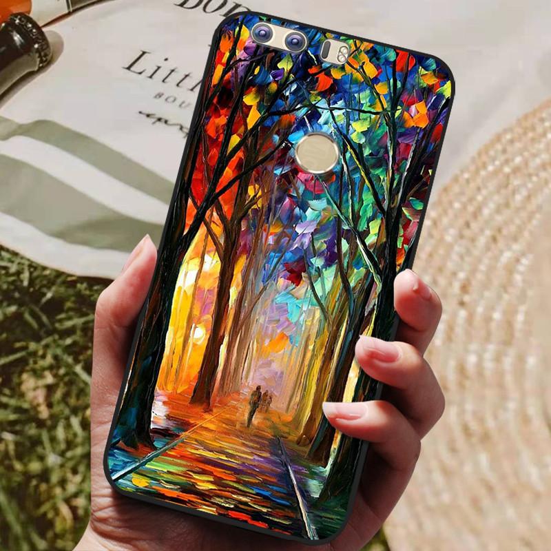Pro Huawei Honor 8 5,2palcový kryt Silikonový zadní kryt Pouzdro na telefon pro Huawei Honor 8 Kryty Měkký nárazník coque Honor8 FRD-L19 Pouzdra