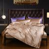 Satin Bedding Set King Wine Red Silk Like Satin Duvet Cover Set Luxury Soft Burgundy Comforter Cover Adults Bedroom Decor Chic Luxurious Sil