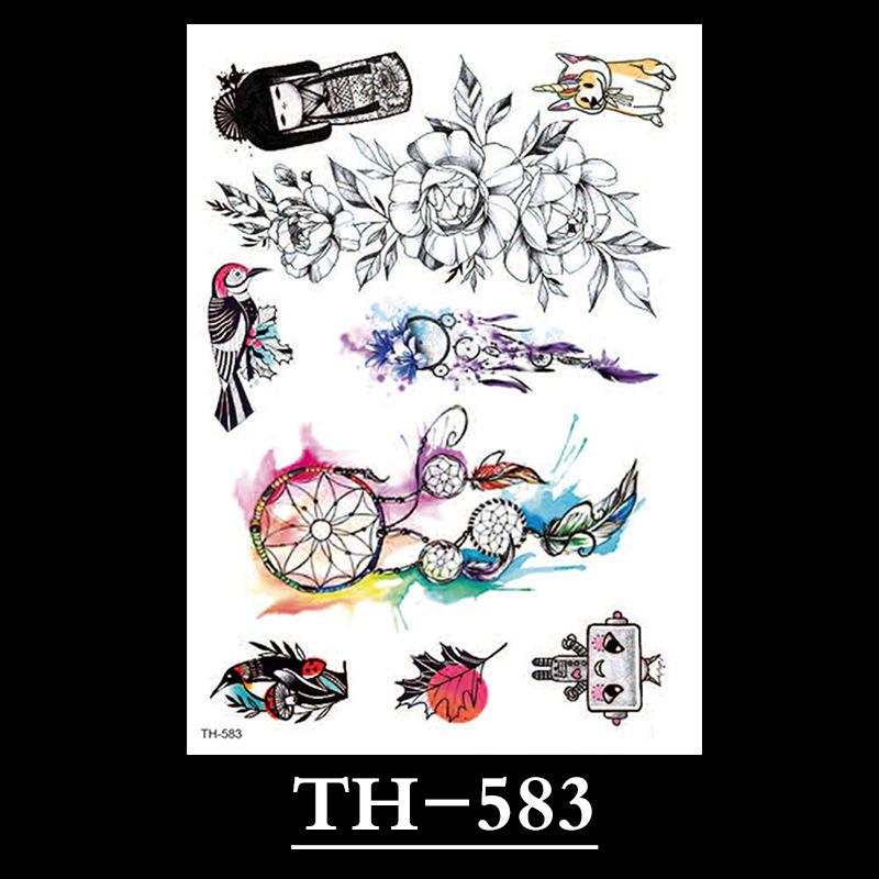 Flower Tattoo Sticker, Small Flower Tattoo Sticker, Tattoo Sticker Waterproof And Sweat-Proof Tattoo