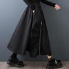 Plus Size High Waist Black Vintage Casual Spring Autumn Loose Long for Woman Skirts Womens Skirt