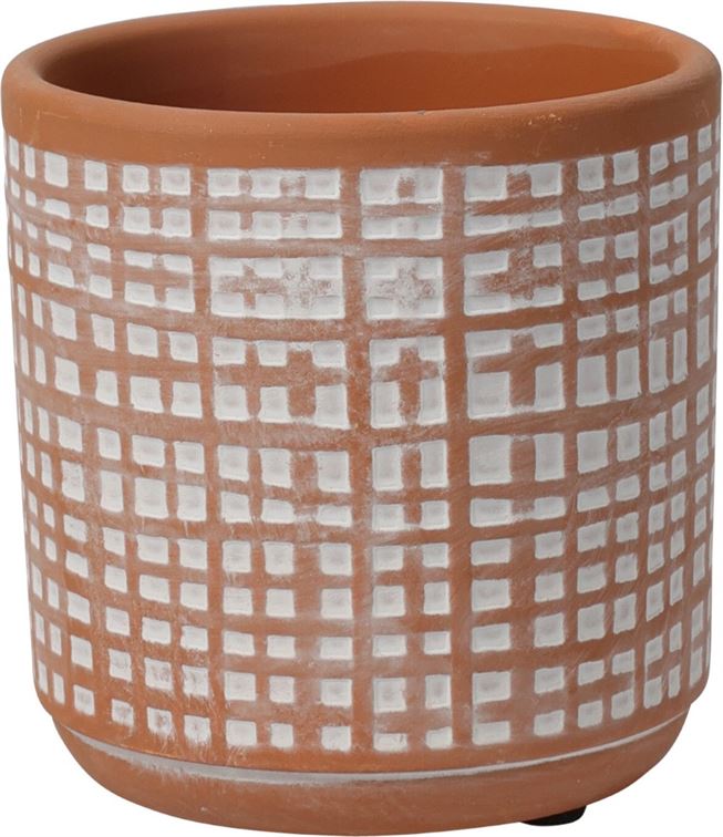 Ceramic cover for terracotta flowerpot 11 cm