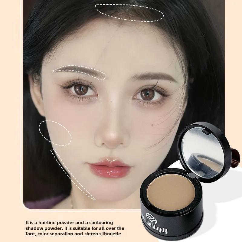 Fanlin Meidai Waterproof Hairline Powder for Natural Hairline Coverage and High Forehead Concealment.