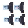 Coil Power Relays Indicator Light Terminal Socket Electromagnetic Relays Automatically Adjustable for Motors Industrial Relays