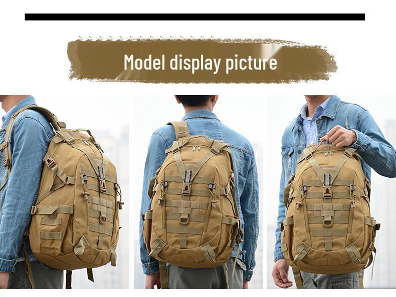 Men's Tactical Camouflage Hiking & Cycling Backpack - Large Capacity for Outdoor Sports & Camping