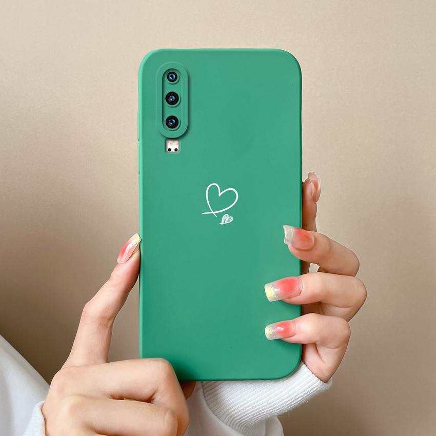 

Подходит для Huawei P30 P40 P60 Y5 Y6 Y7 Y9 Y9A Модный креативный чехол для телефона Любовь Жидкий силикон Противоударный Полная защита Чехол для Huawei Мягкая накладка Huawei Y5 2018