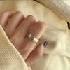Adjustable Thai Silver Retro Ring: Trendy, Versatile, Hip Hop-Inspired Design for Women