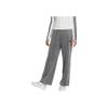Adidas Sports Lifestyle Series Logo Pattern Mid-Rise Straight Leg Casual Knit Joggers Women Joggers Gray JX6845