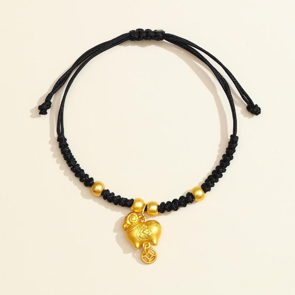 2026 Anul Zodiacal al Calului Brățară Roșie: Sfoară împletită handmade Ben Ming Nian pentru noroc