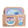 Creative Bamboo Fiber Children's Tableware 5-piece Set for Kindergarten Baby