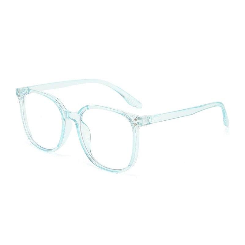 Unisex Large Frame Anti-Blue Light Glasses, Gray Anti-Fatigue, Prescription Compatible, Fashionable Slimming Design Anti-Blue Light