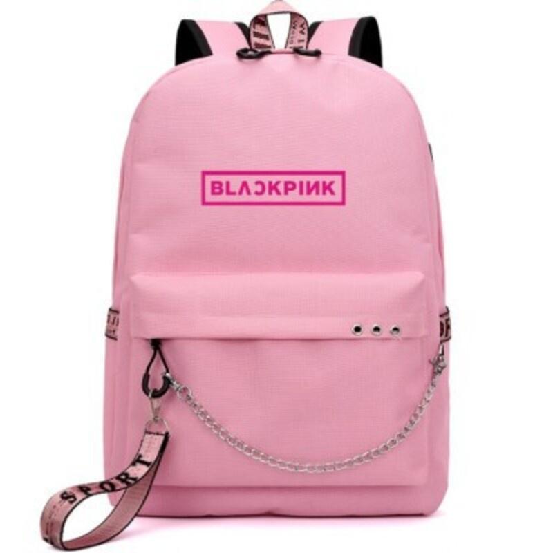 Stylish And Durable Blackpink-inspired Backpack For Students