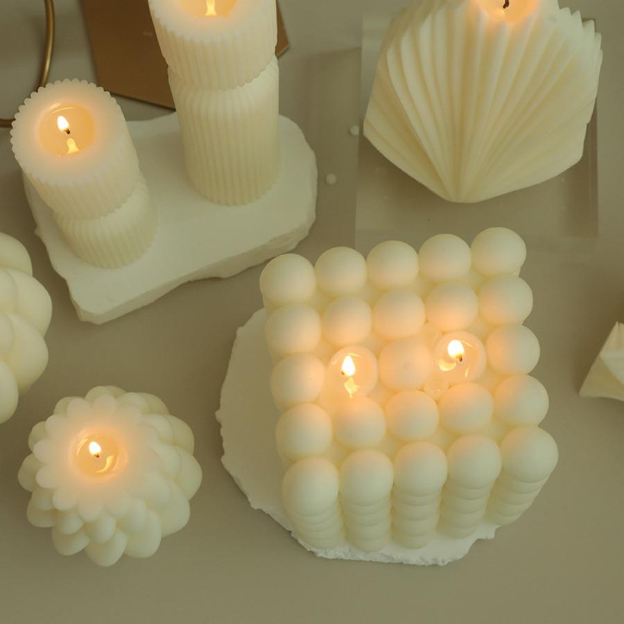 1pc Large Size Bubble Cube Scented Candle Home Decor Handmade Soy Wax Aromatherapy Candle Party Decoration Smokeless Candles
