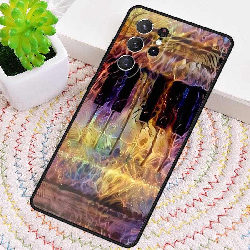 Music Piano Key Silicone Phone Case For Samsung Galaxy note 10 pro S26 S25 S24 S23 S22 S21 Plus S25Ultra Capa Cover