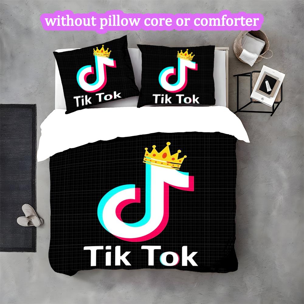 3pcs Monster Duvet Cover Set for Dorm Room Guest Room Decor, Soft Breathable, Not Comforter Set